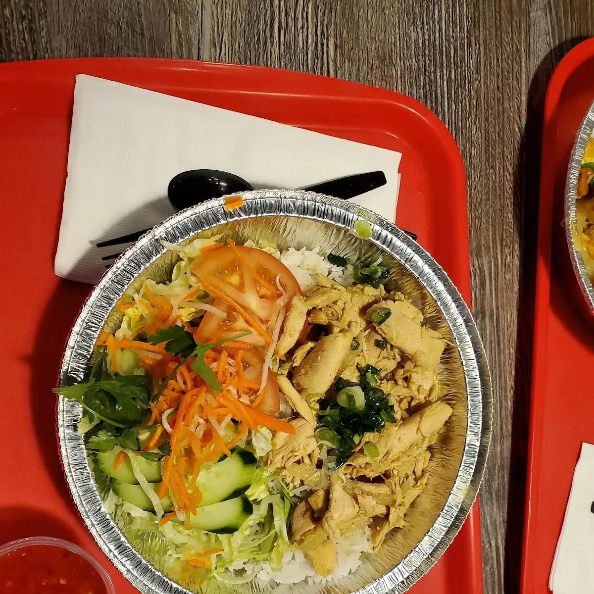 Rice Bowl with Yellow Curry Chicken