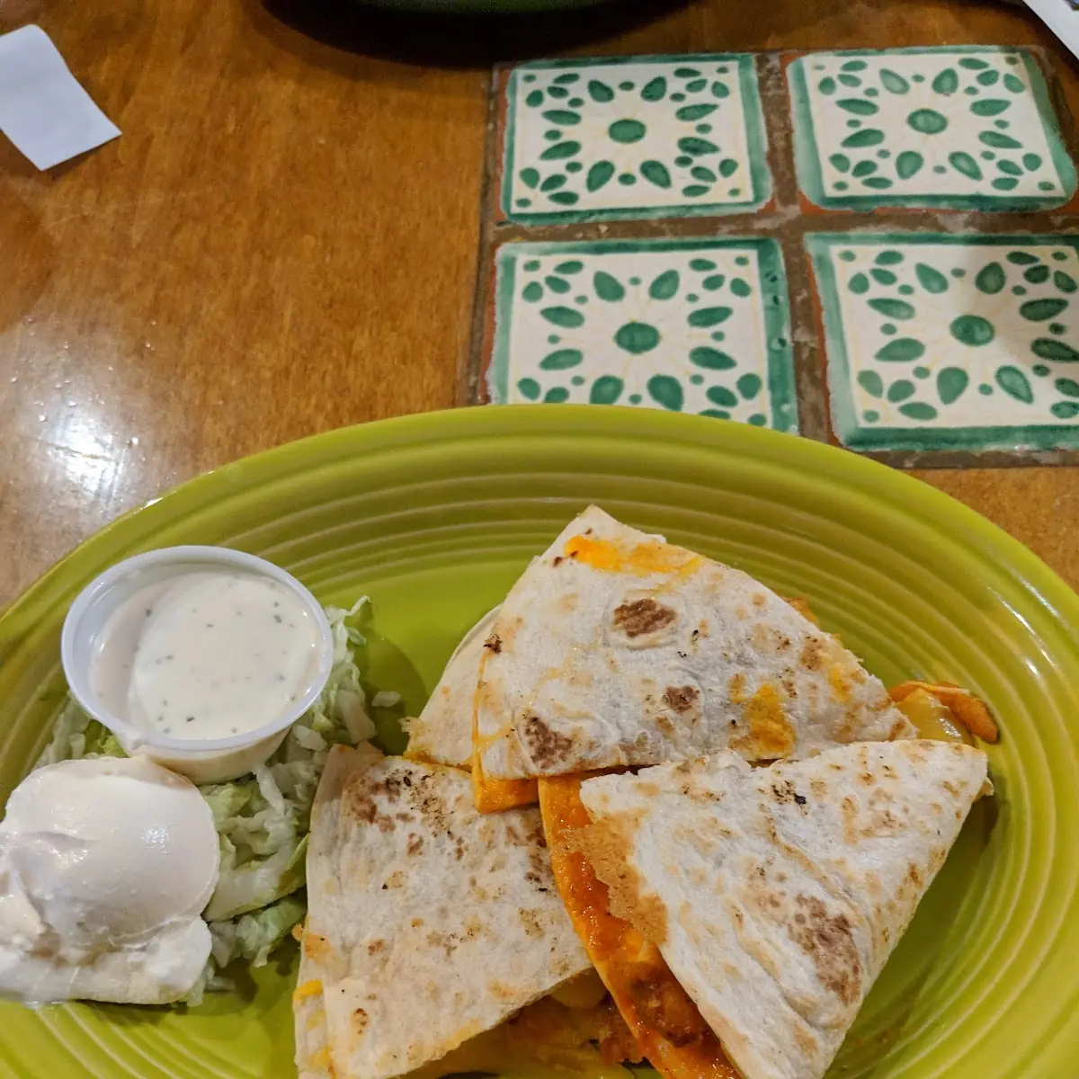 Three Cheese Quesadilla