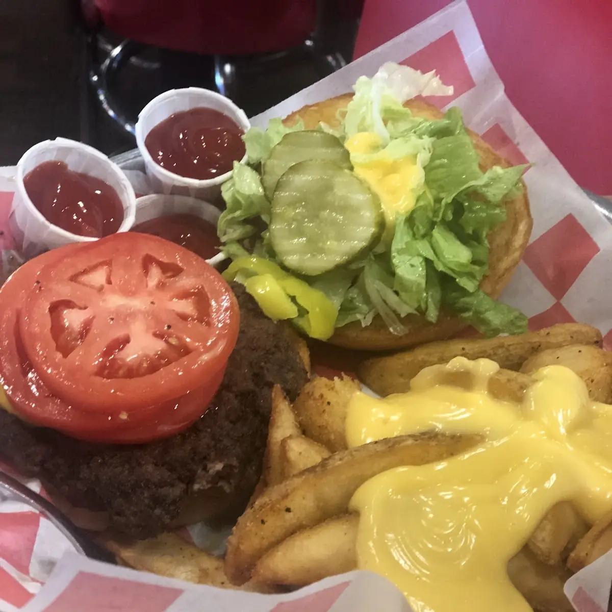Bourbon Cheeseburger Combo