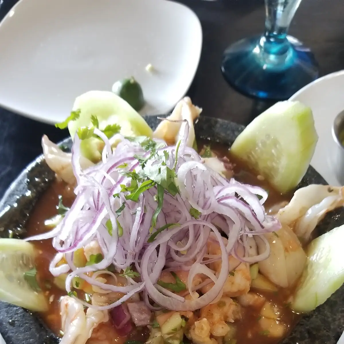 Aguachile En Molcajete