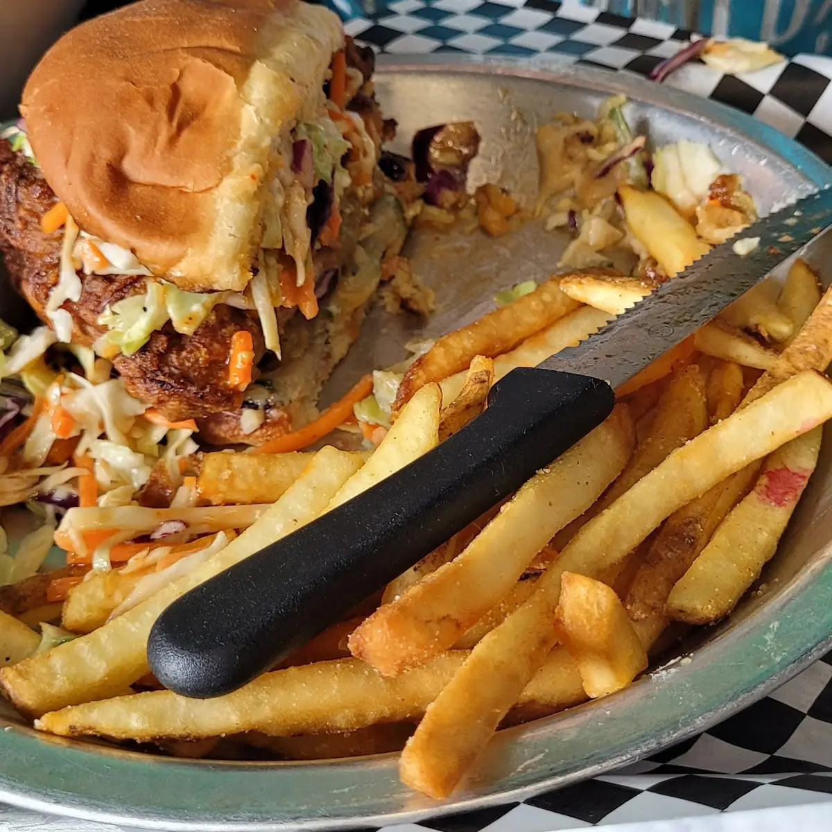 Chicken Sandwich and Fries