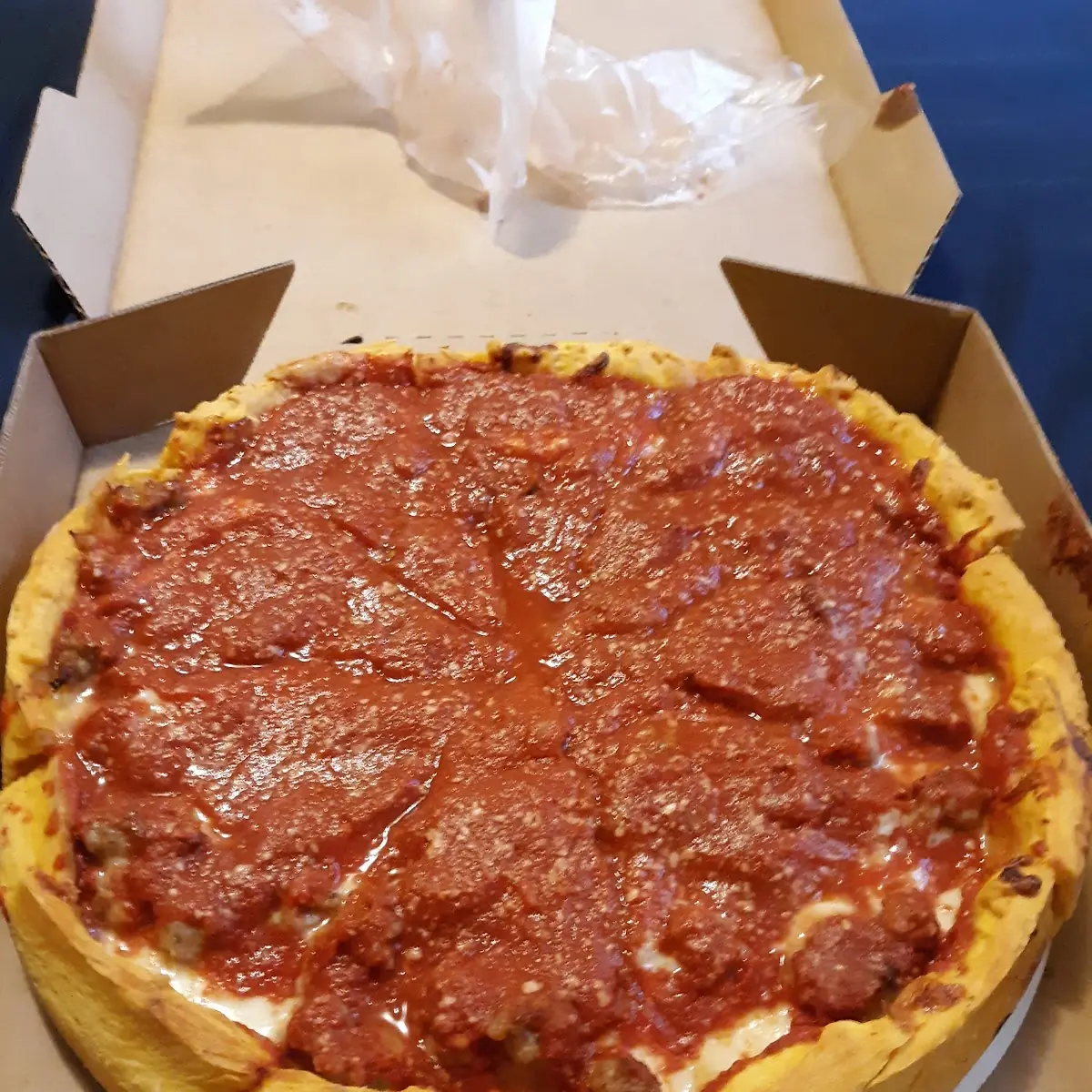 Deep Dish Sausage Pizza