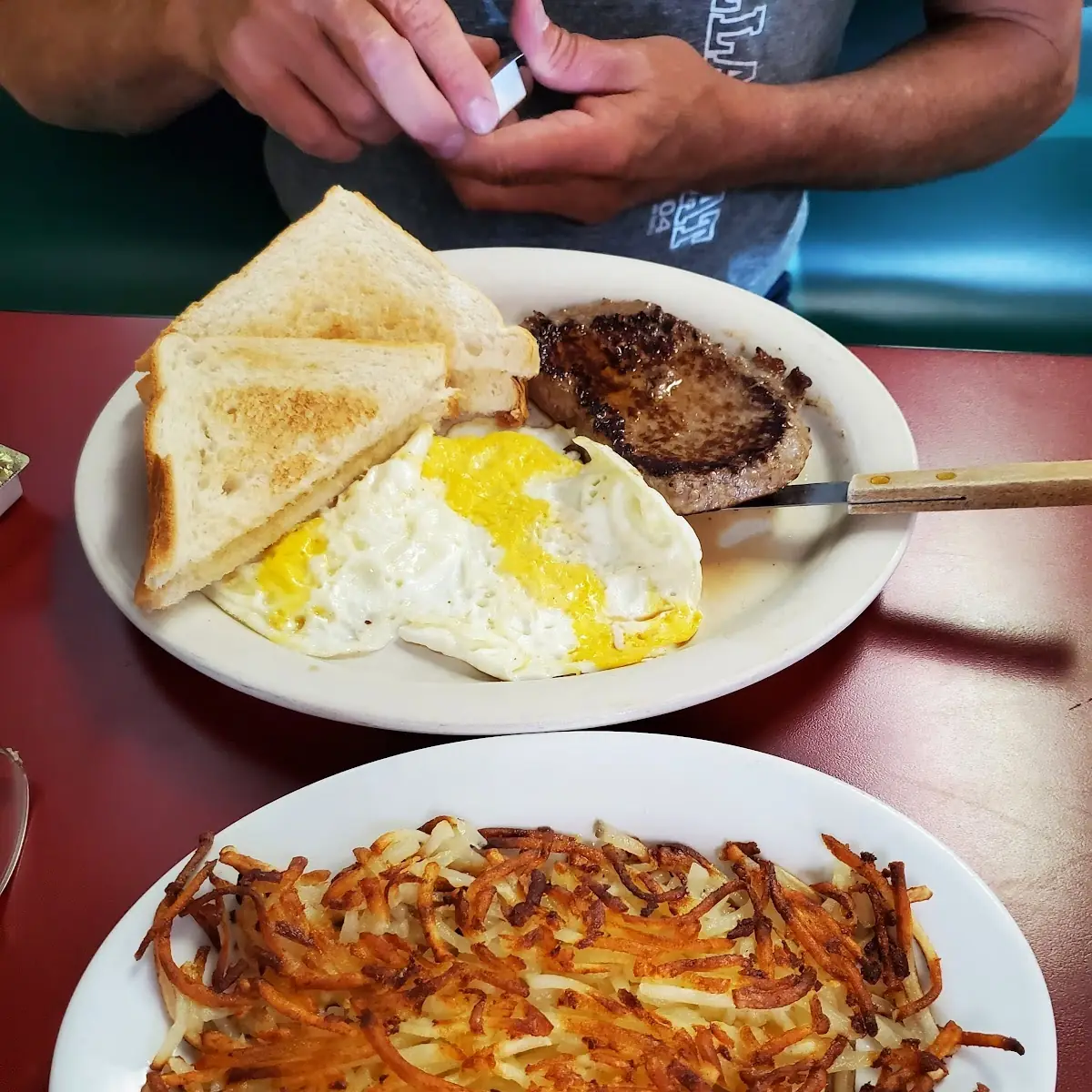 Sirloin Steak and Eggs