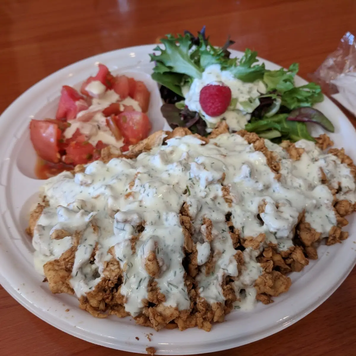 Chicken Shawarma Platter with Yogurt