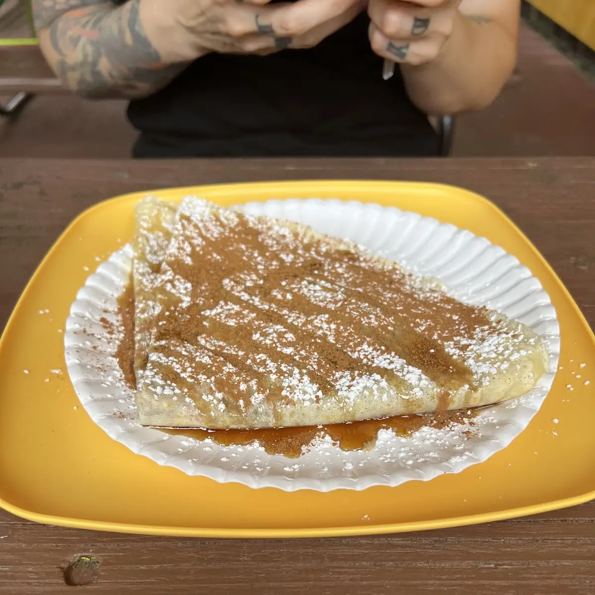 Sweet and Savory Spiced Apple Crepe