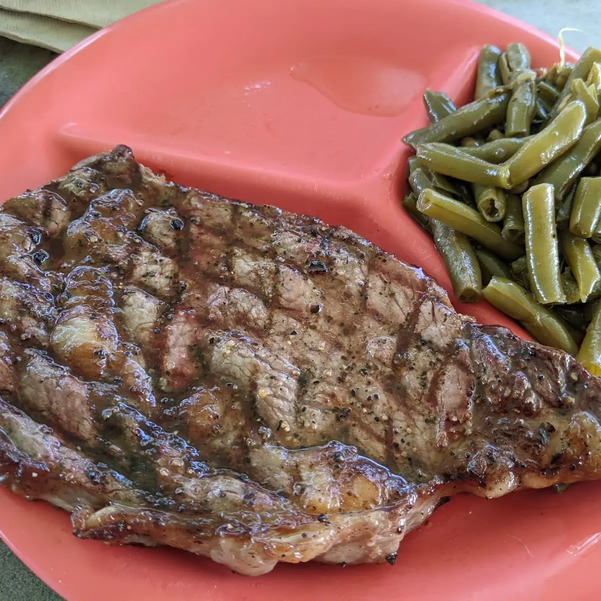 Ribeye Steak with Green Beans