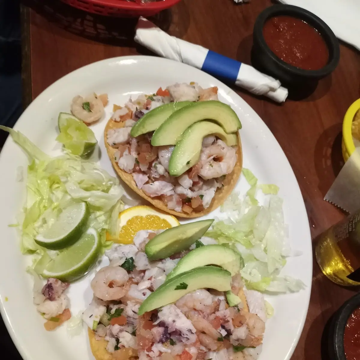Ceviche Tostada De Camaron