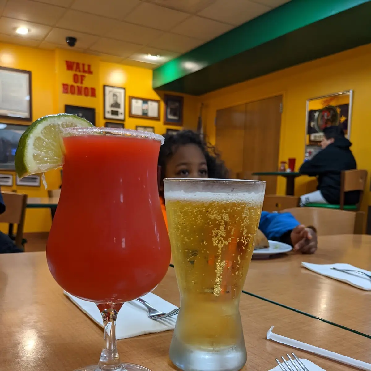 Strawberry Margarita & Bud Light