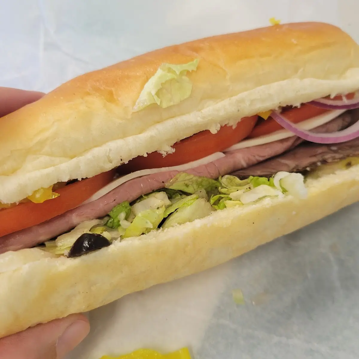 Roast Beef Hoagie Sandwich