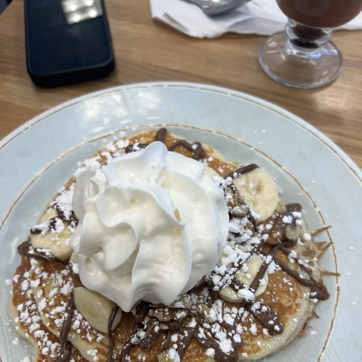 Banana Nutella Pancakes