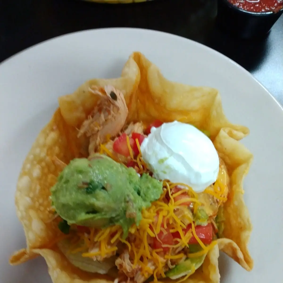 Shredded Chicken Taco Salad