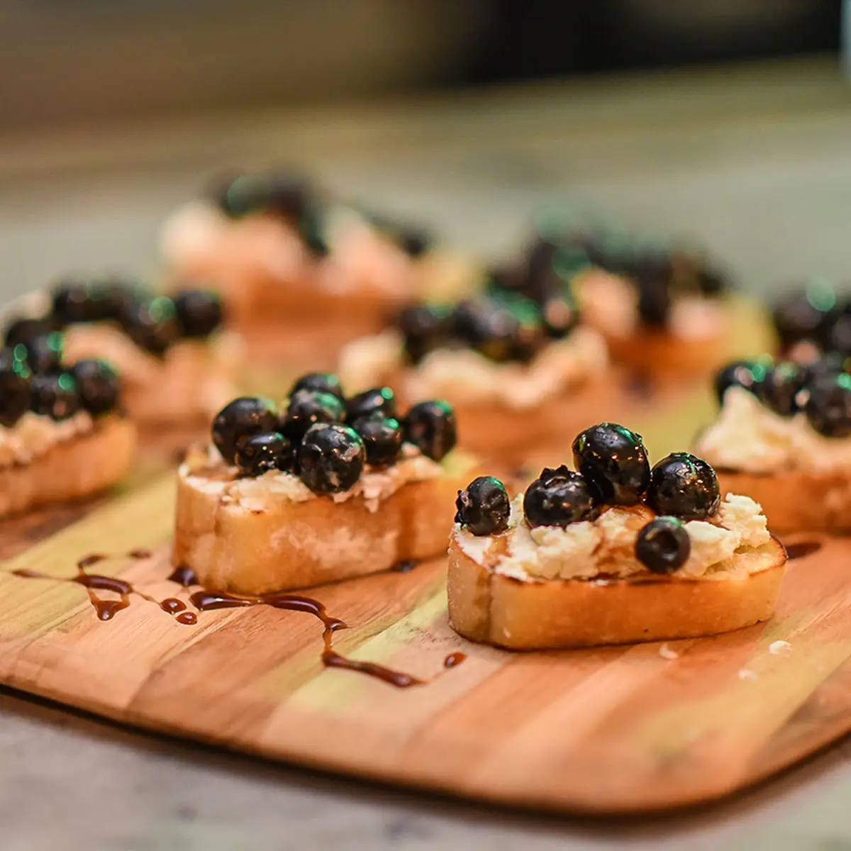 Goat Cheese & Blueberry Crostini