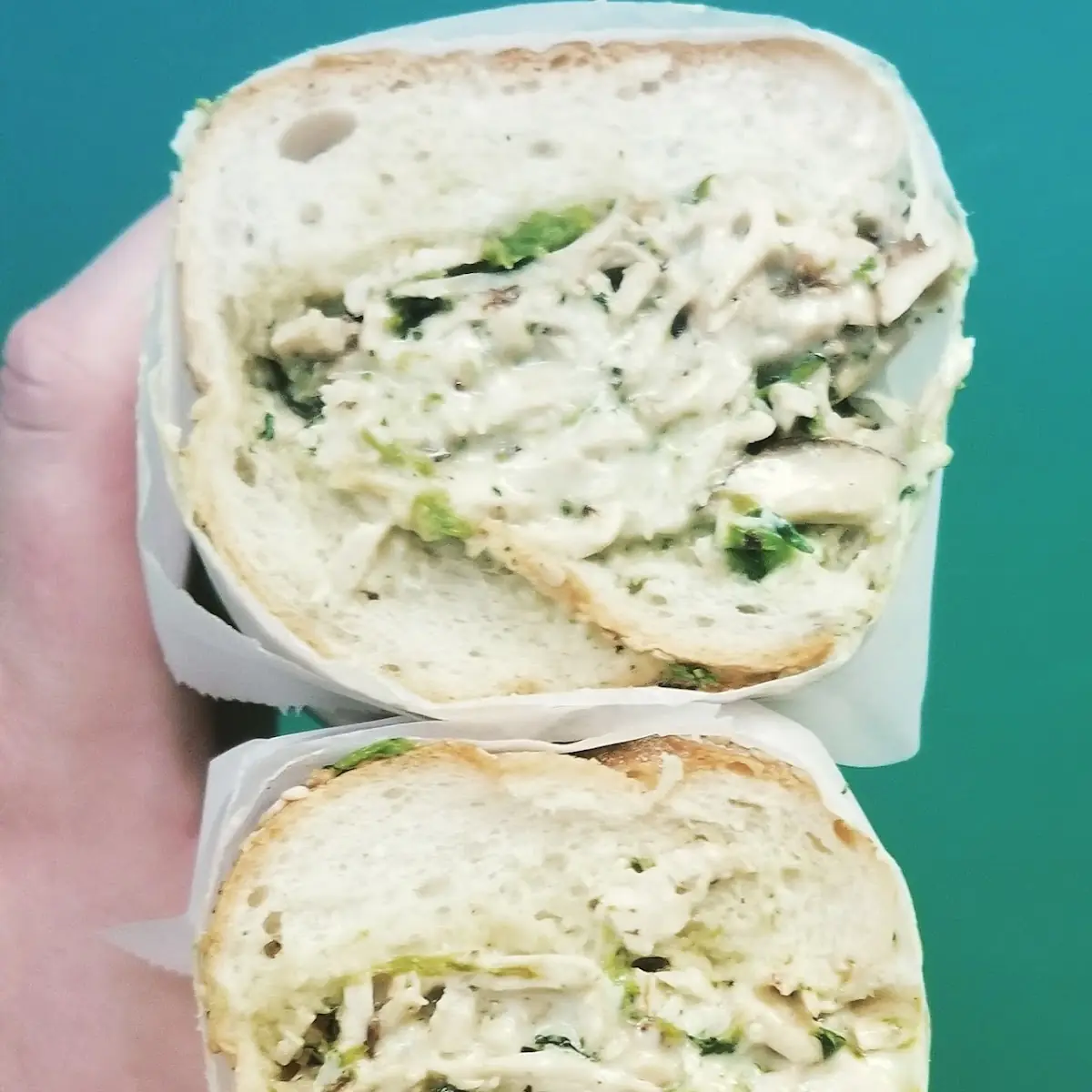 Chicken Pesto Cheese Steak