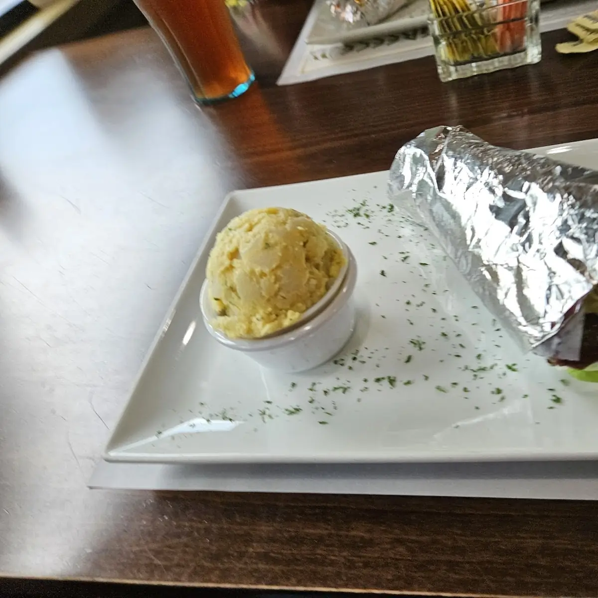 Potato Salad and a Lamb Gyro