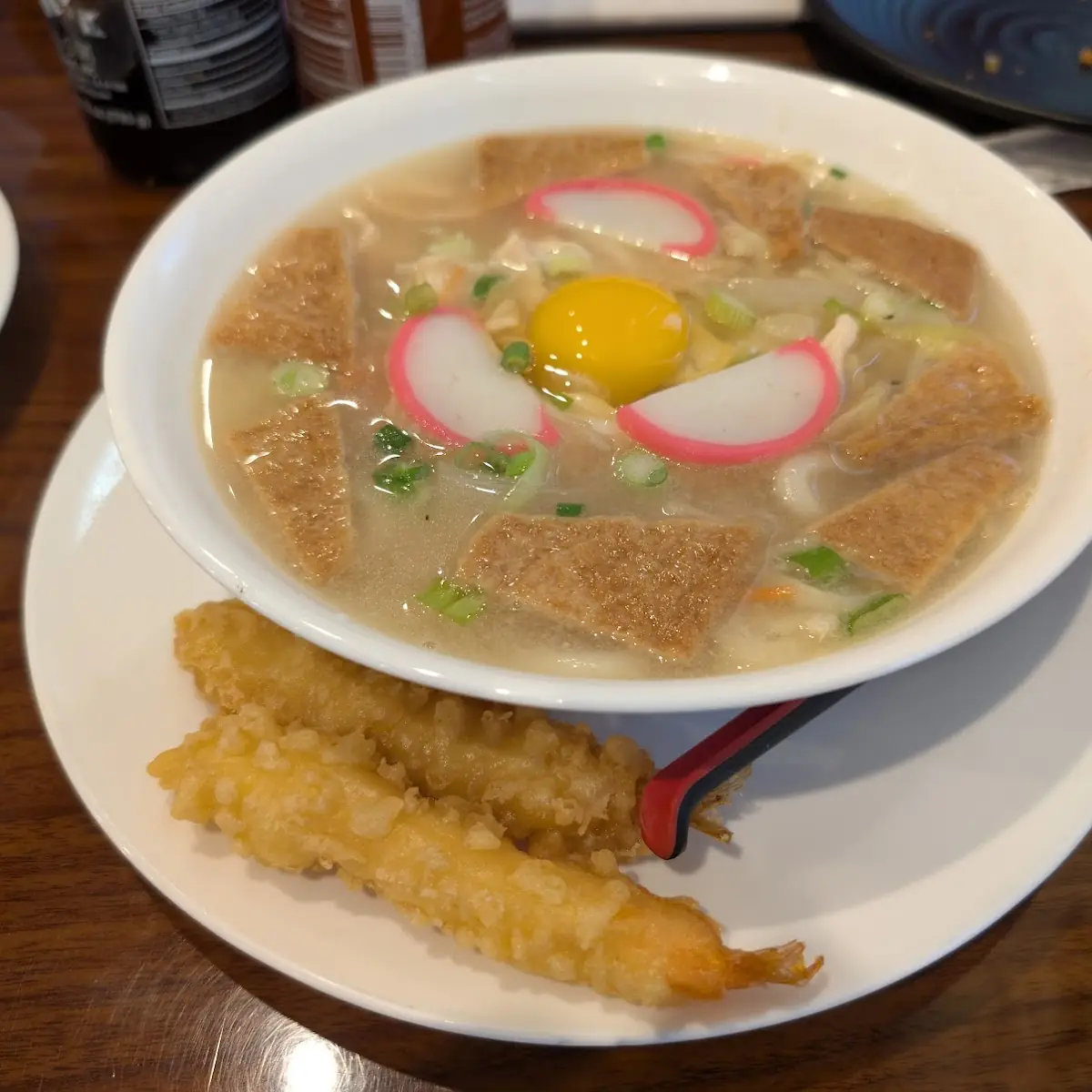 Nabeyaki Udon with Shrimp Tempura