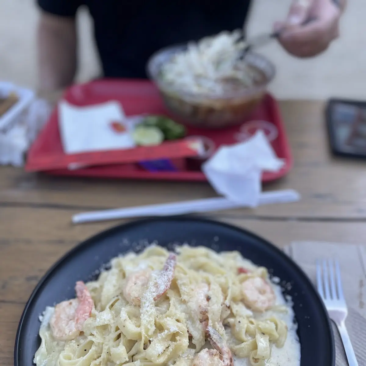 Alfredo Pasta with Shrimp