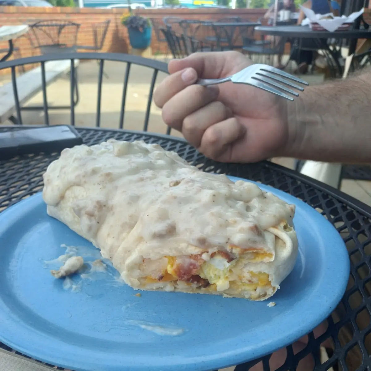 Omelet Burrito Sausage Gravy