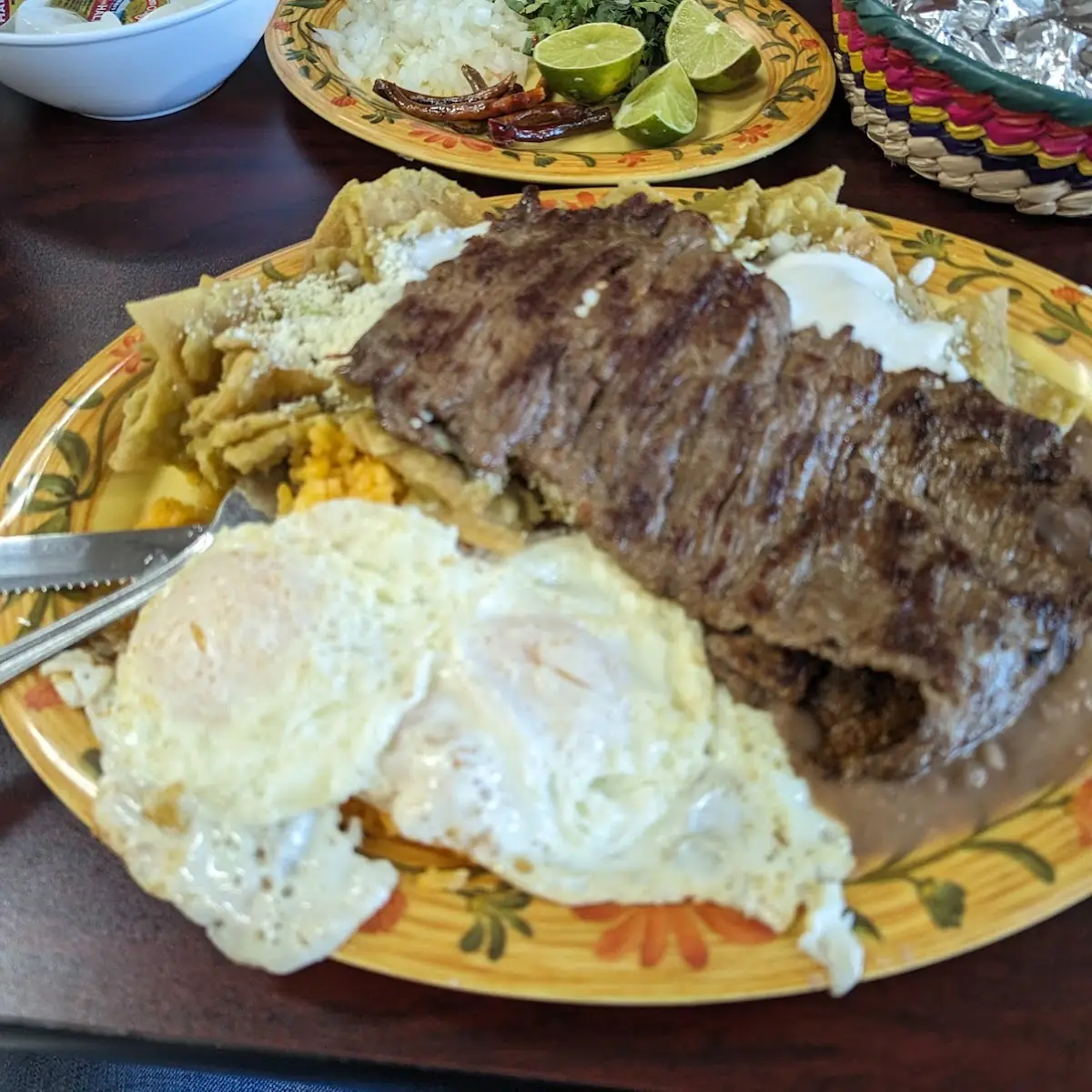Chilaquiles with Steak and Eggs Any Style