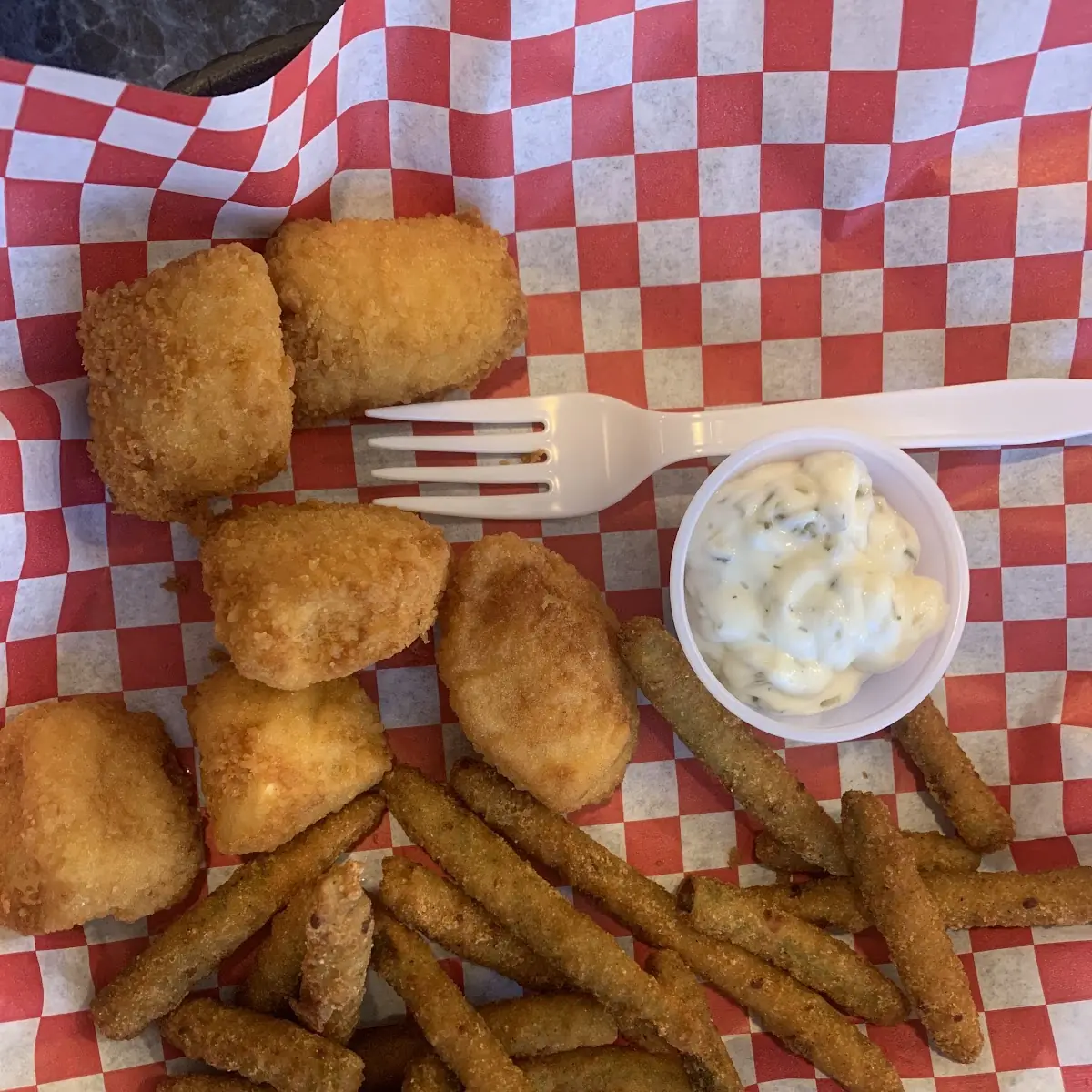 Fish and Fried Green Beans