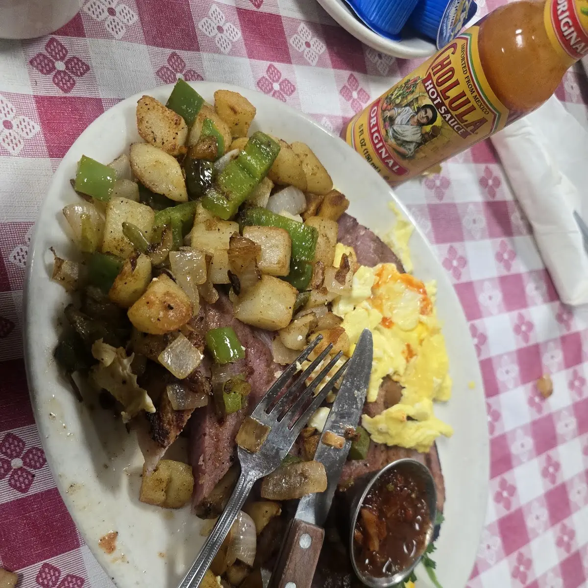 Ham Steak & Eggs
