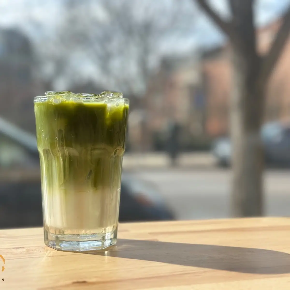 Matcha Latte with Cheese Foam