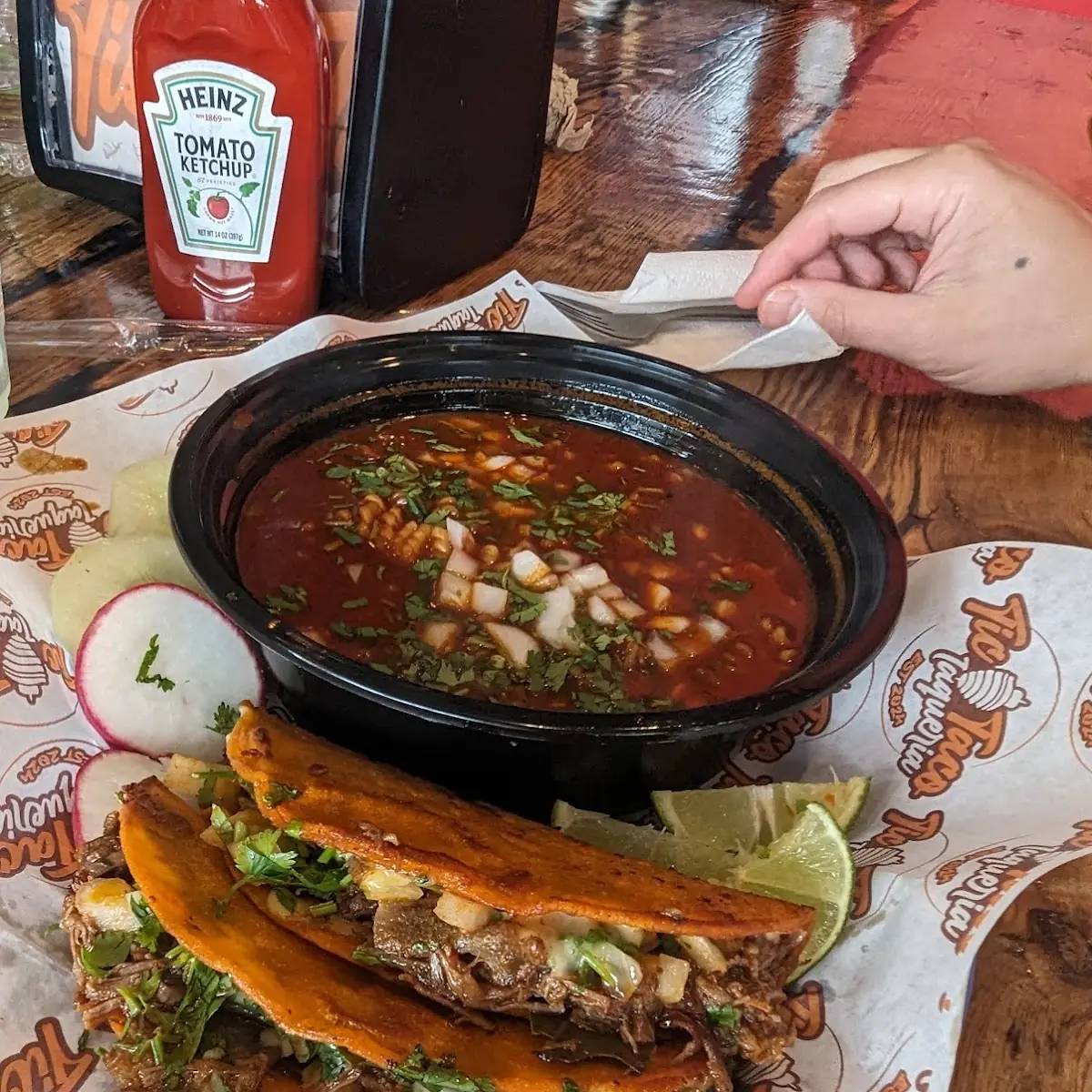 Birria Ramen and Tacos