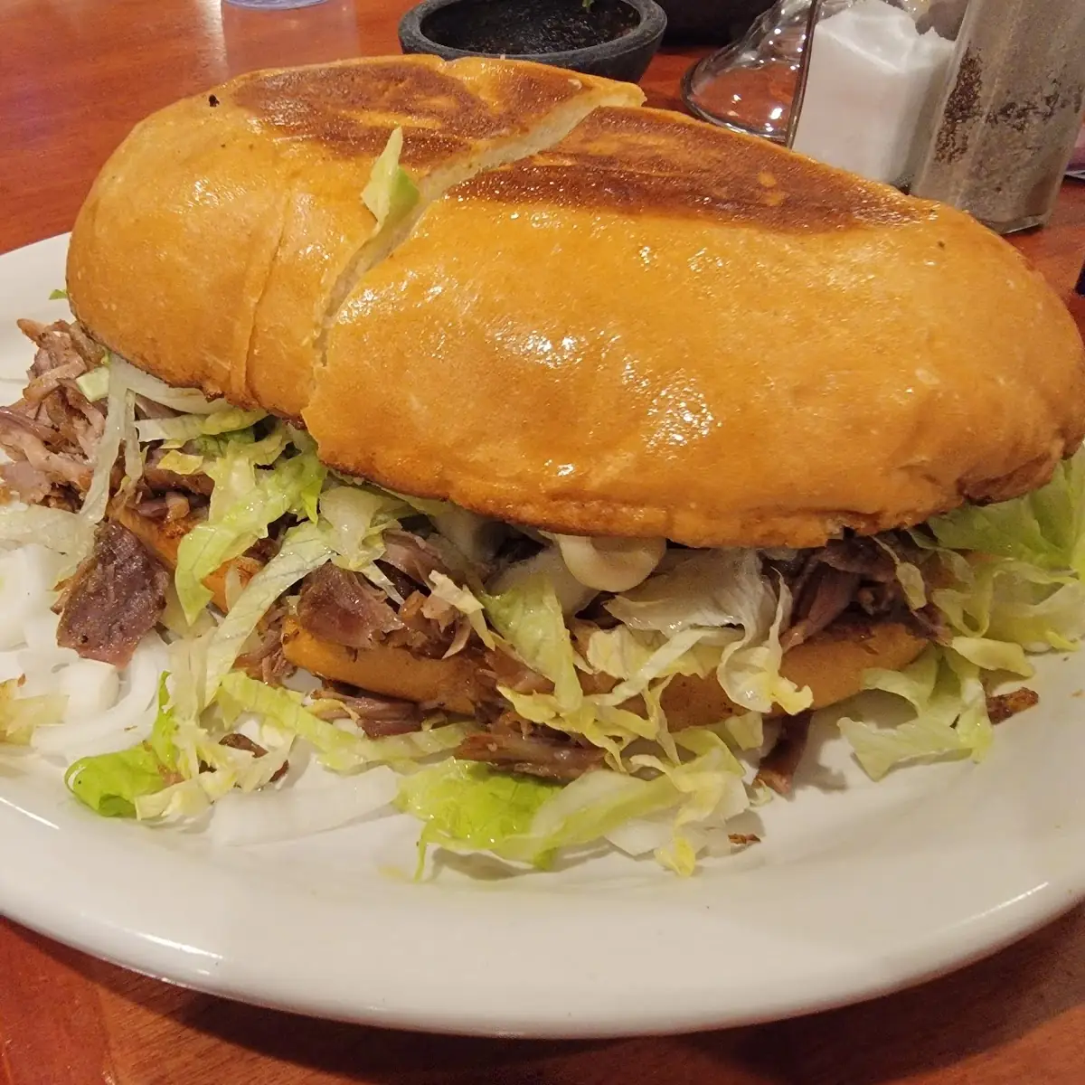 Torta with Carnitas