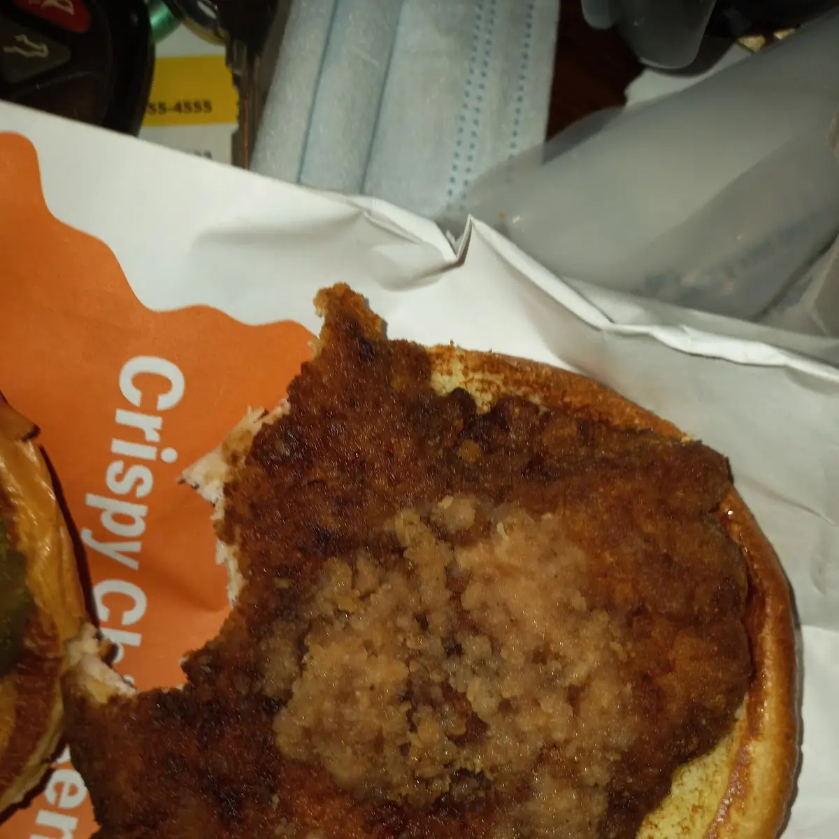The Crispy Chicken Sandwich Which Was Gross