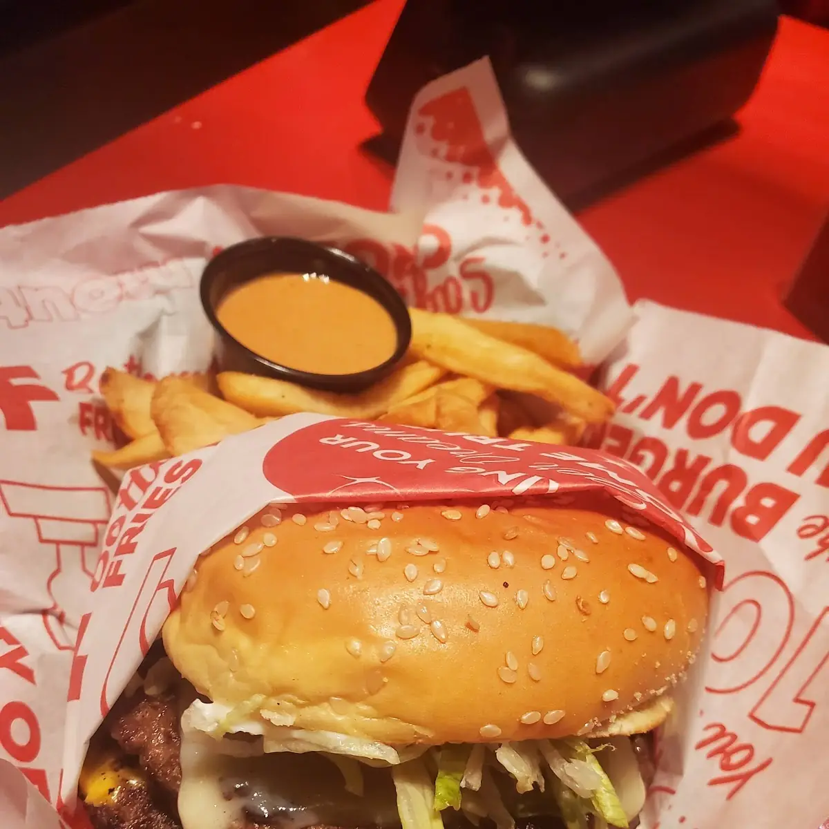 Bacon Cheeseburger and Bottomless Fries
