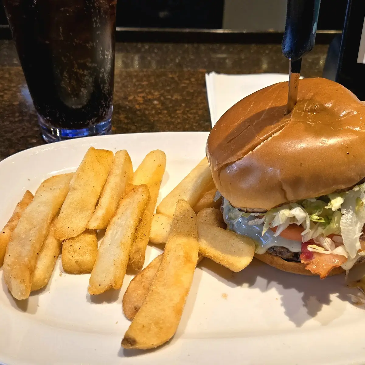Smashed Avocado 'N Bacon Burger with Bottomless Fries