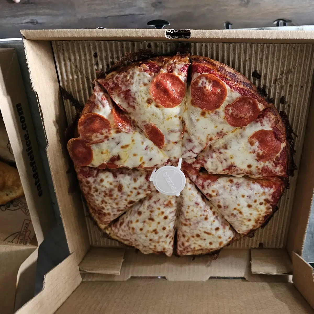 Half Pepperoni Half Cheese Pizza