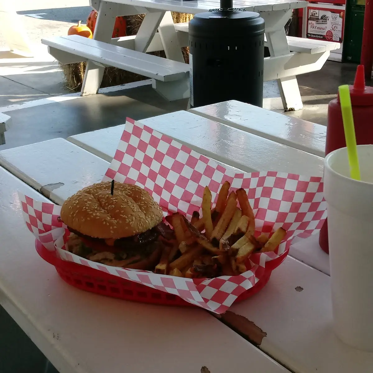 Elk Cheeseburger Combo