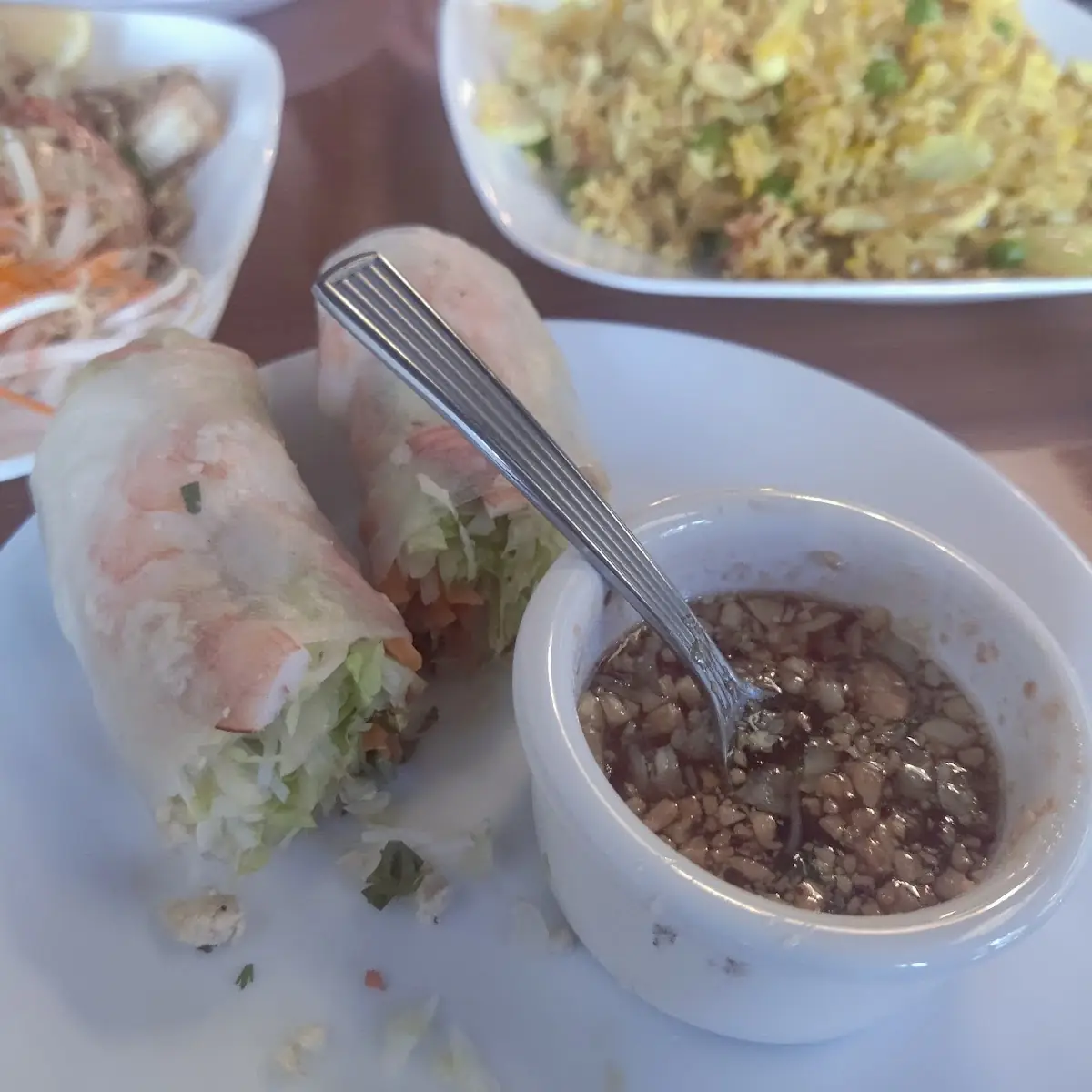 Spring Roll with Homemade Dipping Sauce
