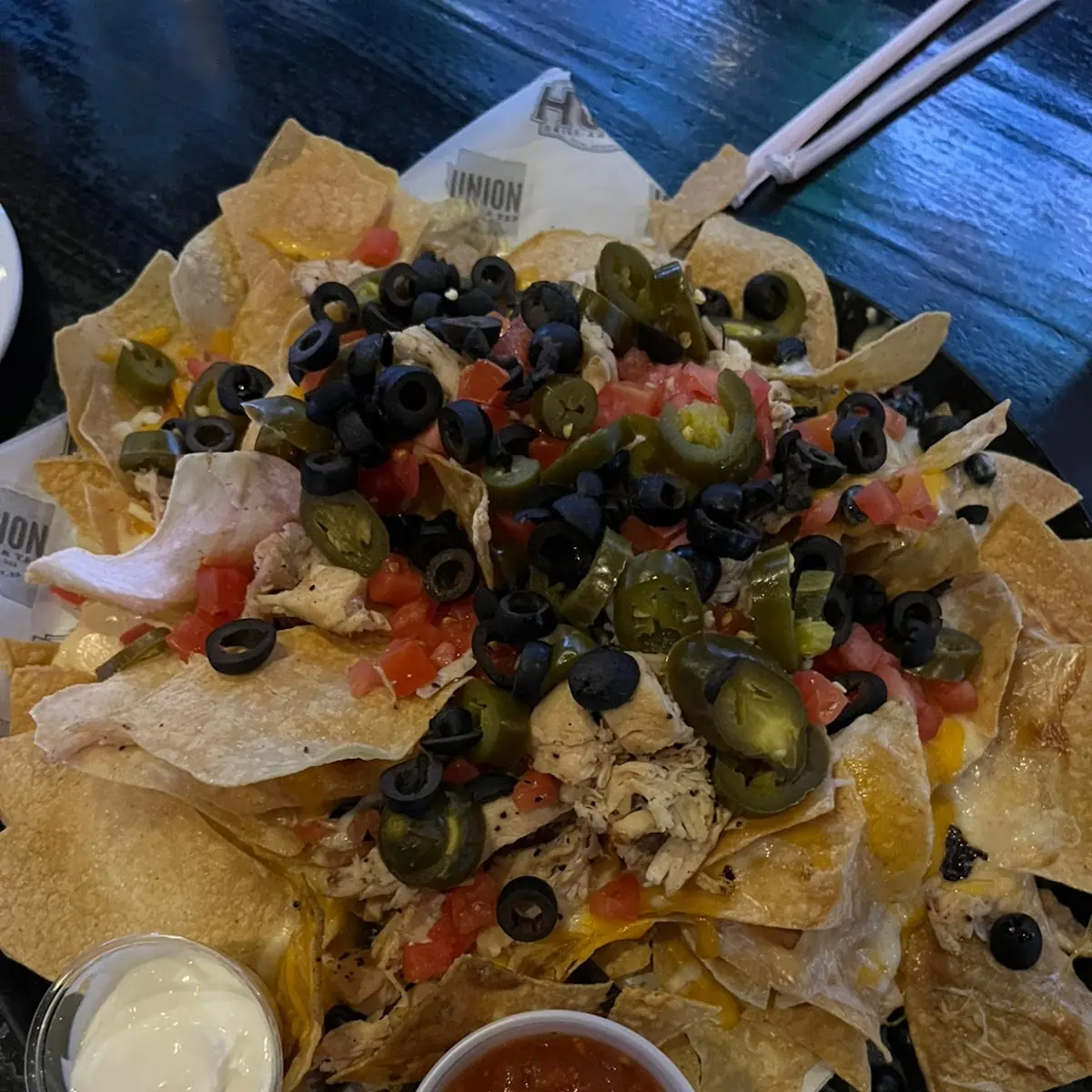 Loaded Chicken Nachos