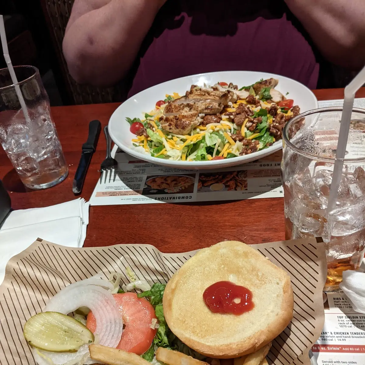 Burger and Fries