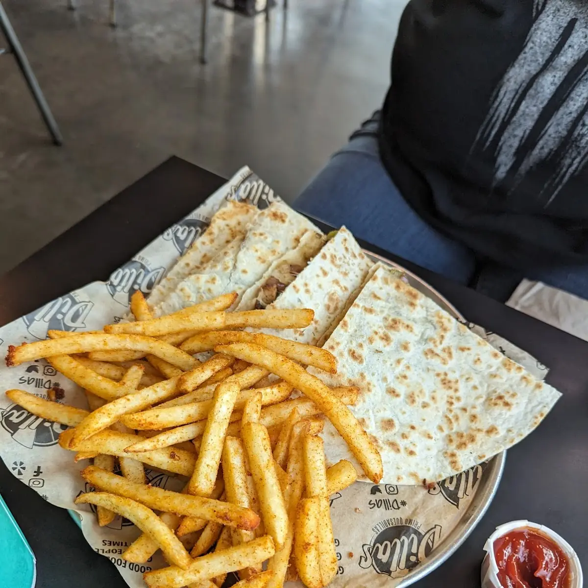 Chicken Quesadilla Plate