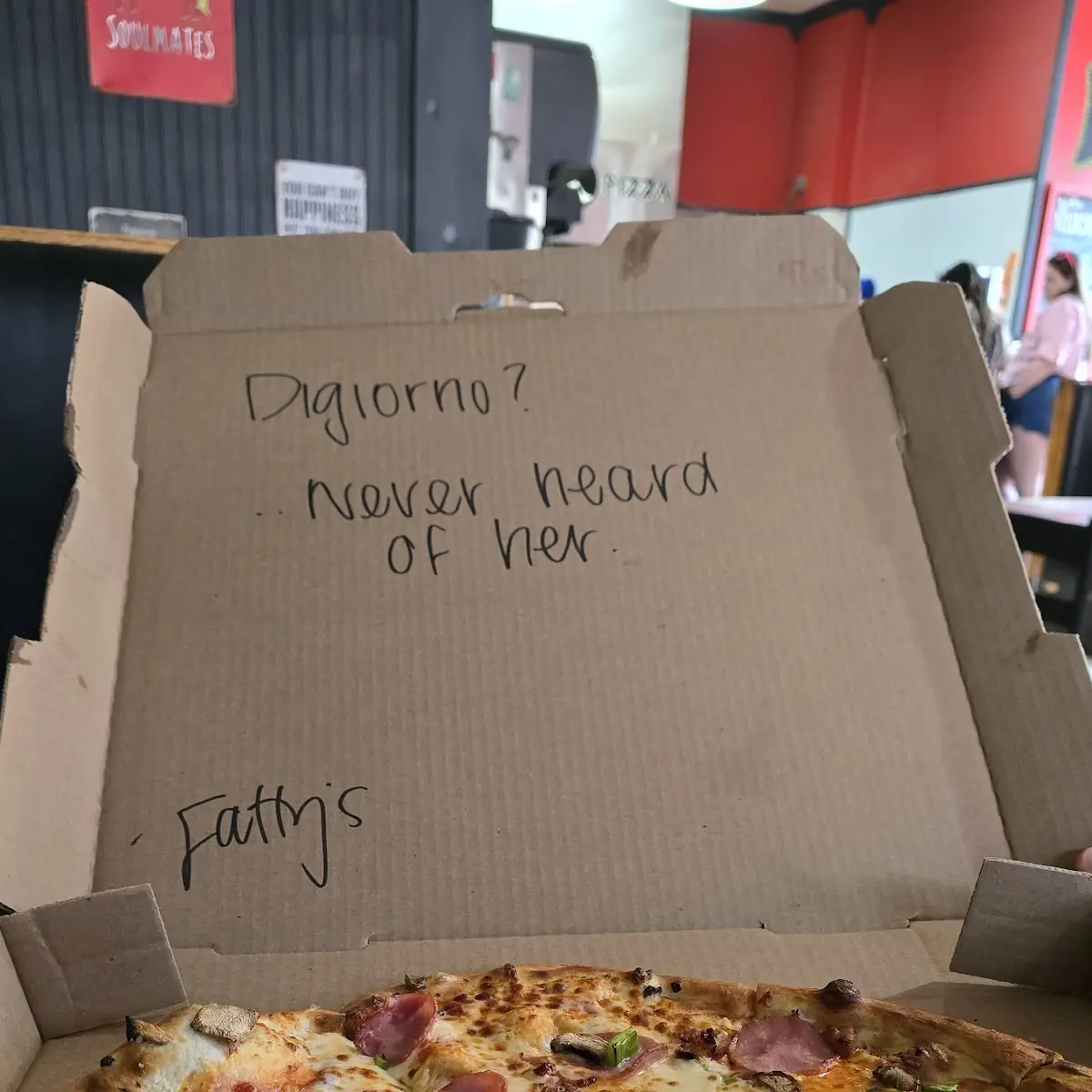 Veggie Pizza Whit Ham and Bacon
