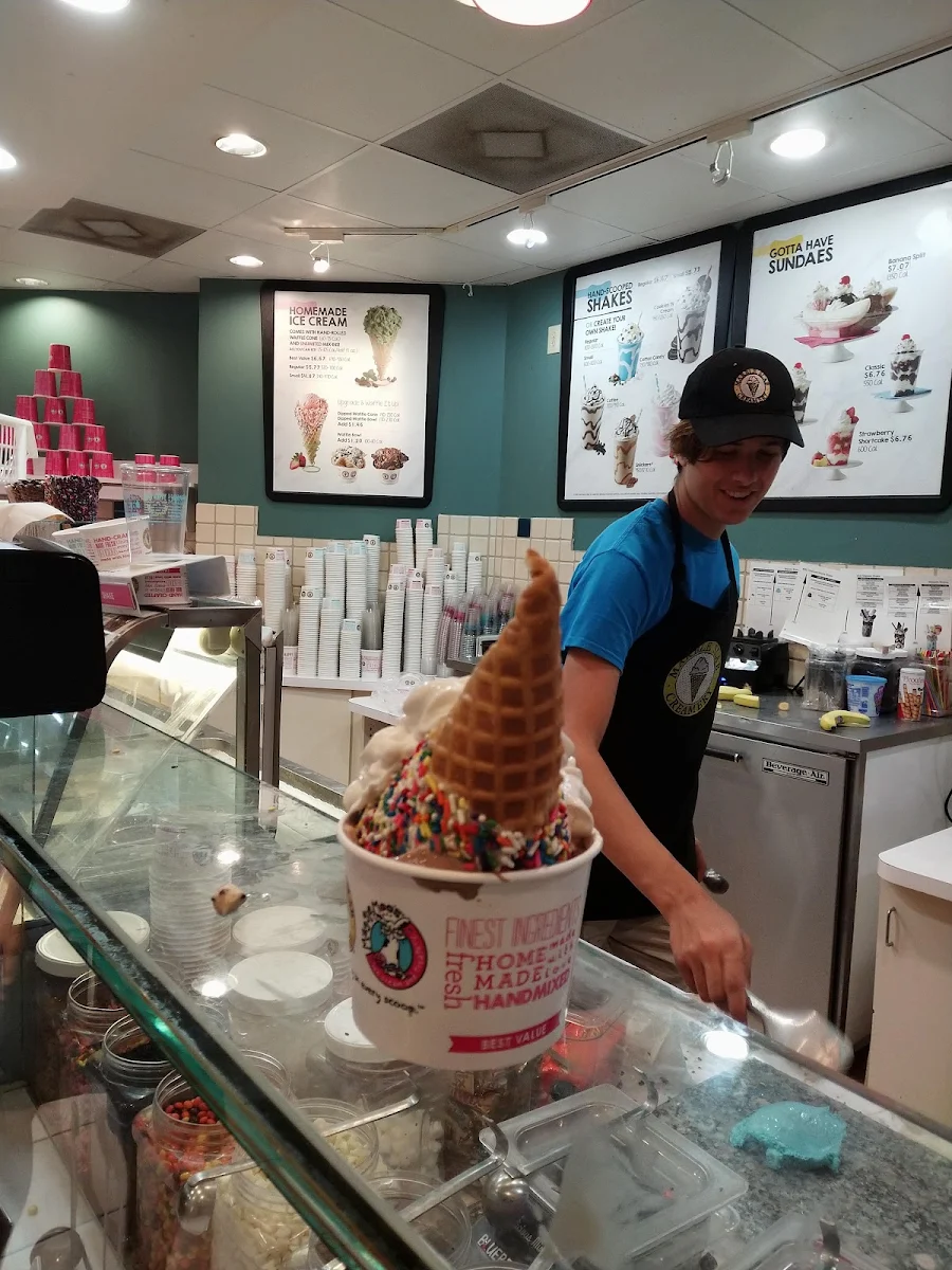 Banana Split in a Jumbo Cone
