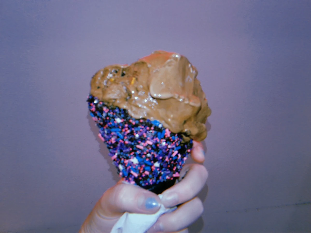 Charcoal Waffle Cone