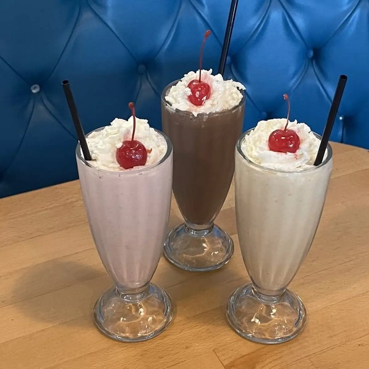 Chocolate and Vanilla Milkshakes