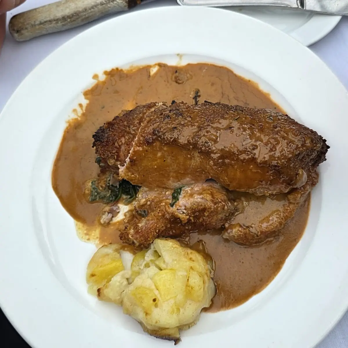 Stuffed Pork Chop Special