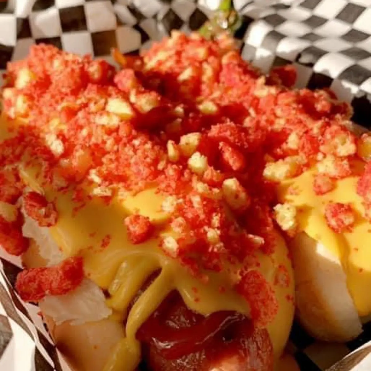 Hot Cheeto Hot Dogs