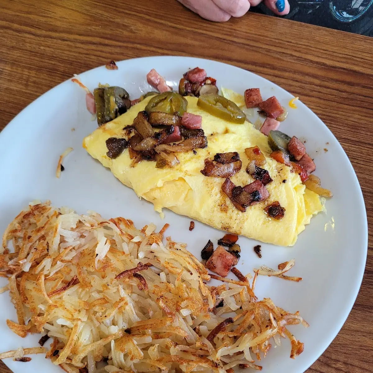 Denver Omlette with Hash Browns