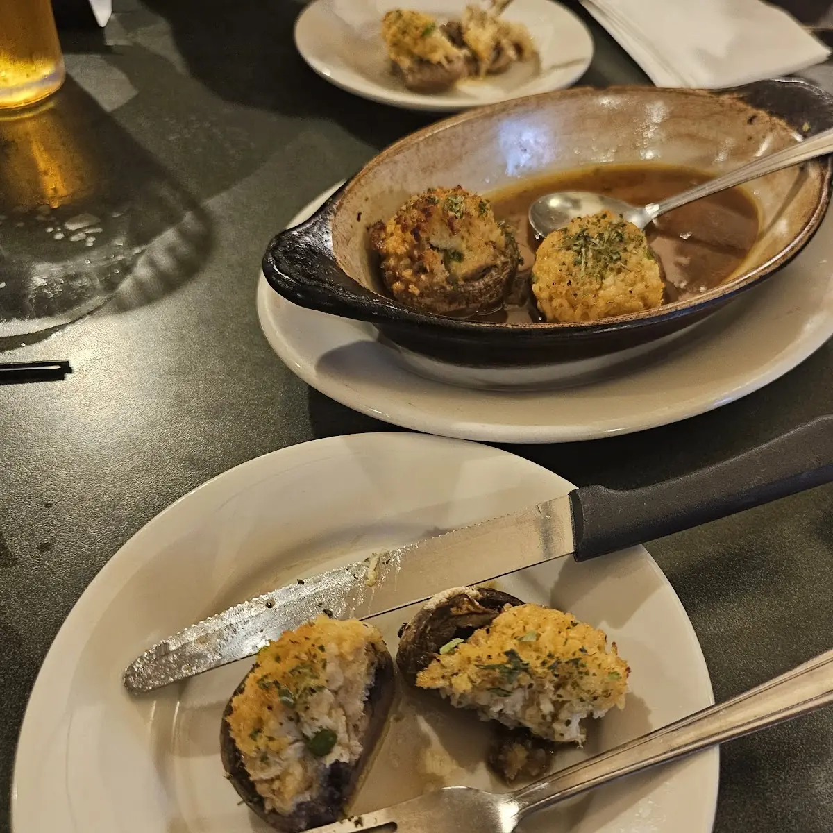 Large Baked Stuffed Mushrooms