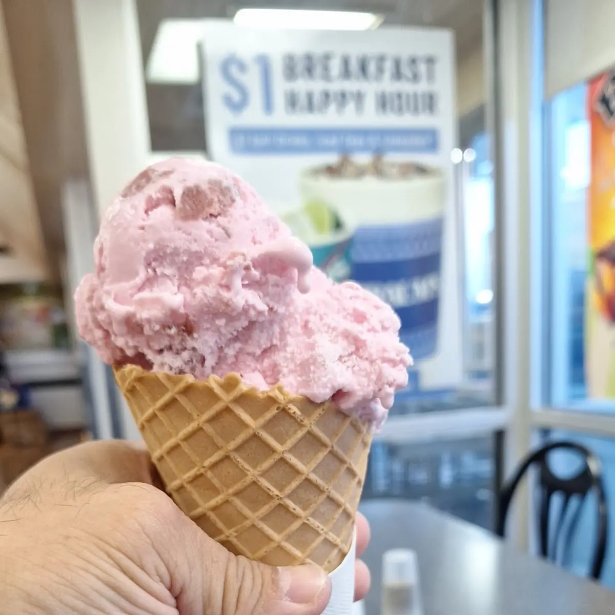 Strawberry Ice Cream Cone
