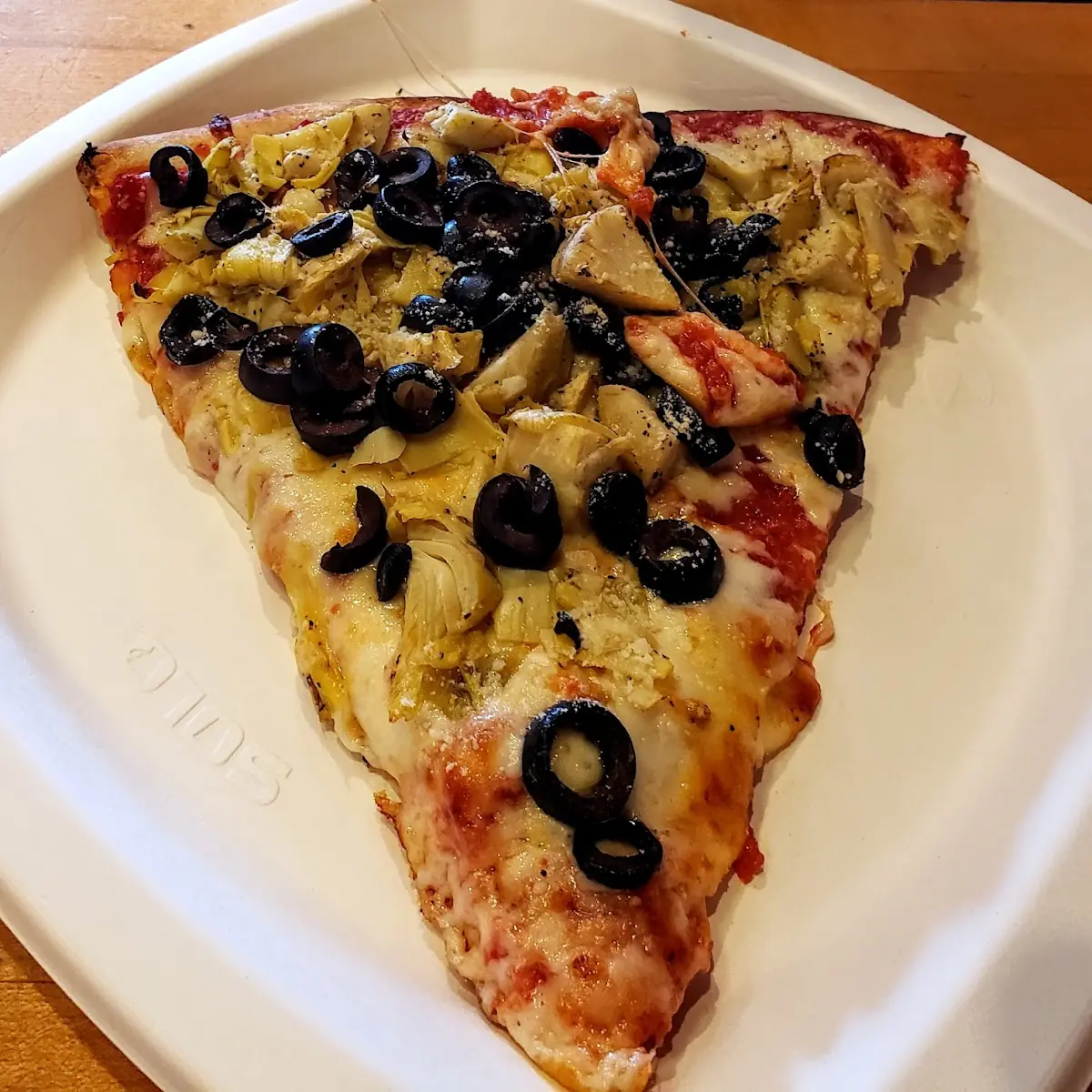 Spinach and Olive Pizza
