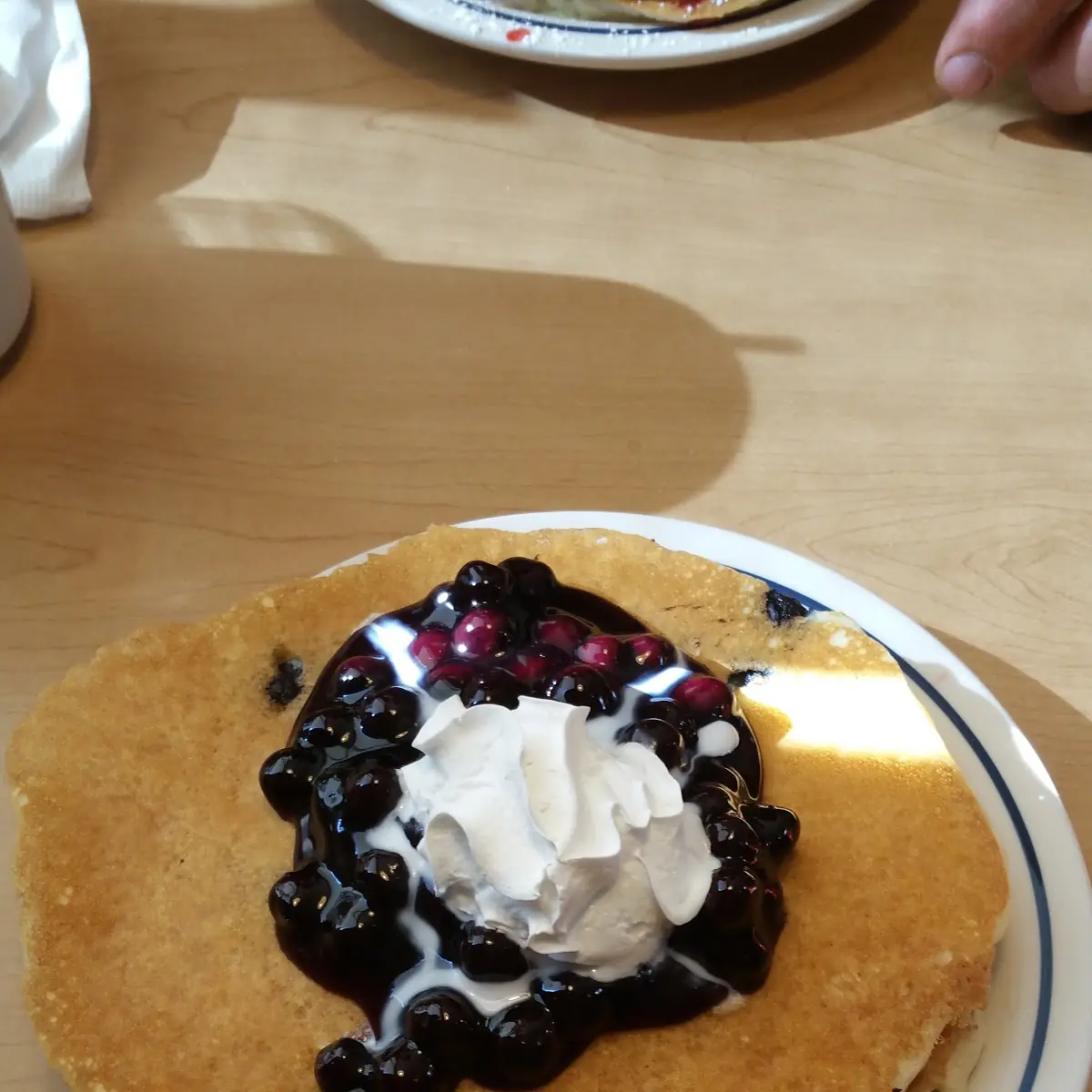 Pancake Breakfast with Blueberries