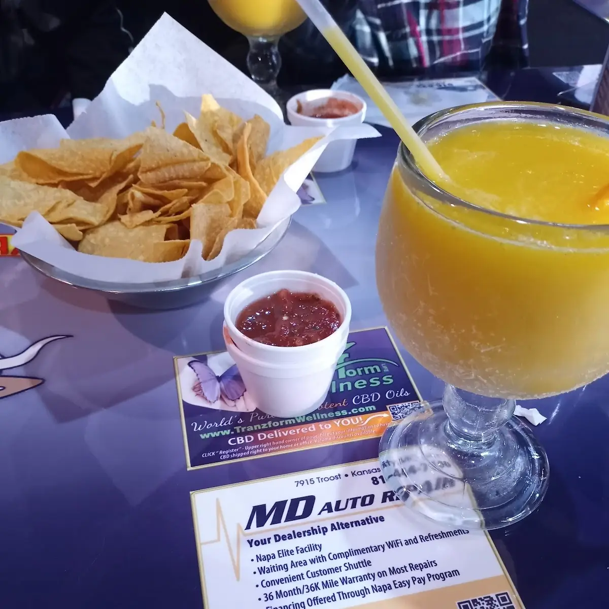 Chips and Mango Margarita