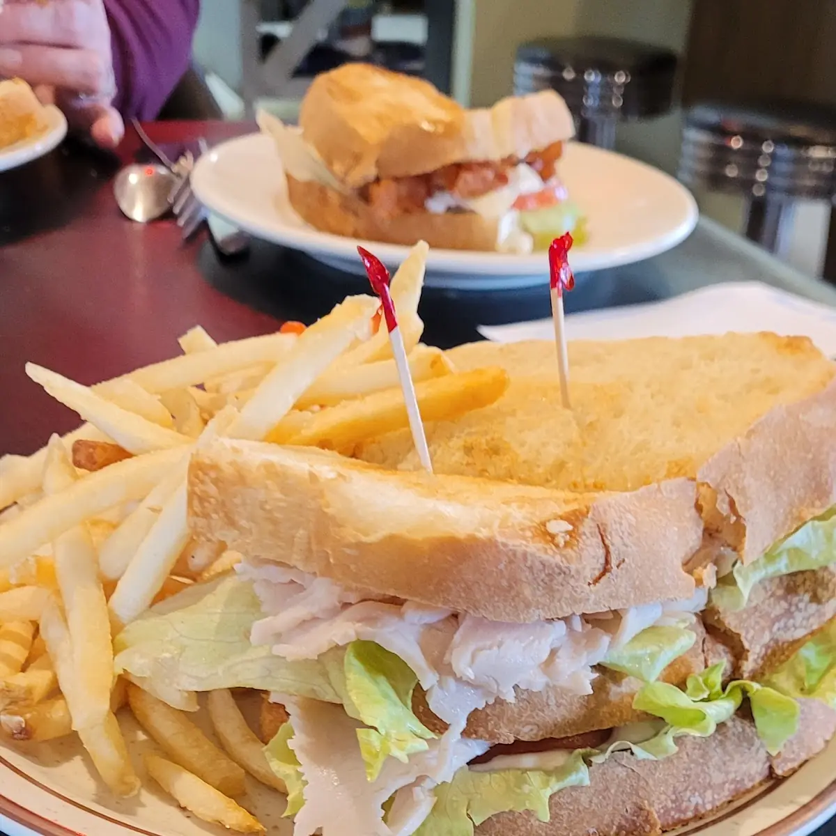Turkey Club on Freshly Made Bread