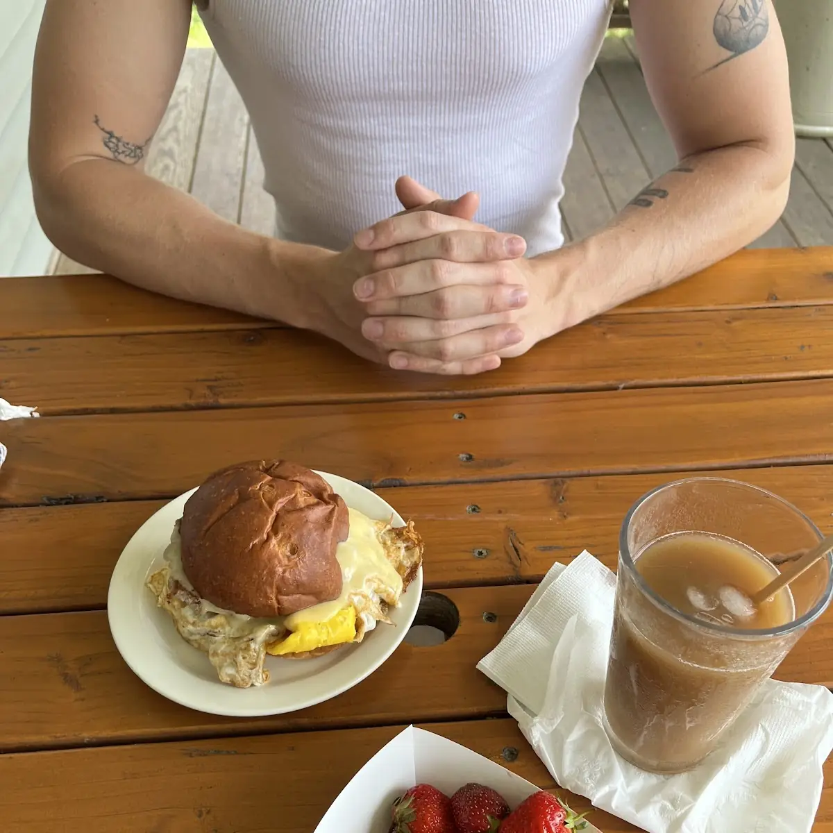 Sausage Egg and Cheese Sandwich